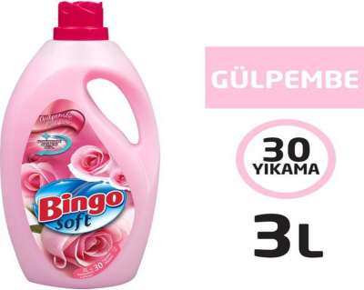 BİNGO YUMUŞATICI SOFT 3000ML GÜLPEMBE - 3
