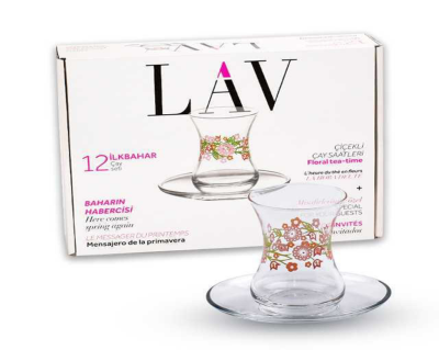 ÇAY SETİ İLKBAHAR 12 PARÇA LAV - 3