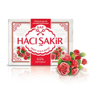 HACI ŞAKİR SABUN BEYAZ 600GR GÜL - 1