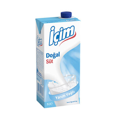 İÇİM SÜT 1LT UHT YARIM YAĞLI - 5