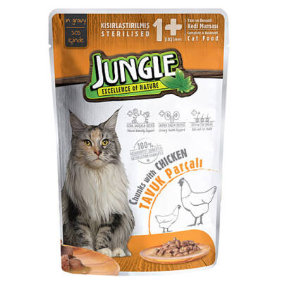 JUNGLE KISIR KEDİ 100GR TAVUK PARÇALI - 5
