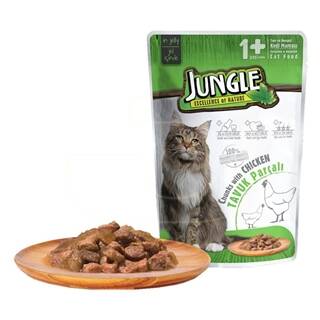 JUNGLE YAVRU KEDİ 100GR TAVUK PARÇALI - 1