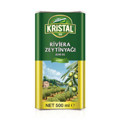 KRİSTAL ZEYTİNYAĞI 500ML RİVİERA TENEKE - 1