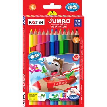 KURU BOYA ÜÇGEN JUMBO 12Lİ FATİH - 1