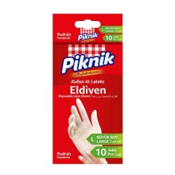 PİKNİK 1394 LATEX ELDİVEN 10'LU BÜYÜK - 6