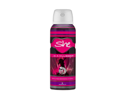 SHE DEODORANT 150ML CLUBBER WOMEN - 6