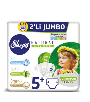 SLEEPY BEZ 2Lİ NATURAL NO:5+ JUNIOR PLUS - 1