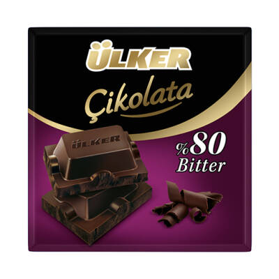 ÜLKER ÇİK KARE 60GR %80 KAKAOLU BİTTER - 1
