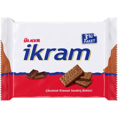 ÜLKER İKRAM 252GR KREMALI ÇİKOLATALI 3LÜ - 1