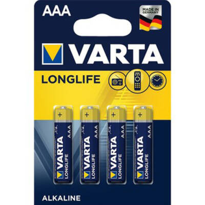 VARTA ALKALİN LONGLİFE AAA İNCE KALEM PİL 4LÜ - 1