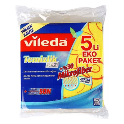 VİLEDA TEMİZLİK BEZİ 5 Lİ OKE%30 MİKROFİBER - 4