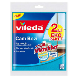 VİLEDA TEMİZLİK CAM BEZİ 2Lİ - VILEDA