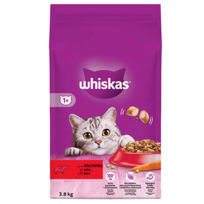 WHİSKAS KEDİ MAMA 85GR SIĞIRLI YETİŞKİN - 1