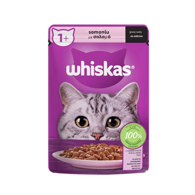 WHİSKAS KEDİ MAMA 85GR SOMON YAŞ KEDİ - 4