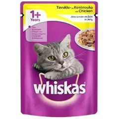 WHİSKAS KEDİ MAMA 85GR TAVUK YETİŞKİN YAŞ - 1